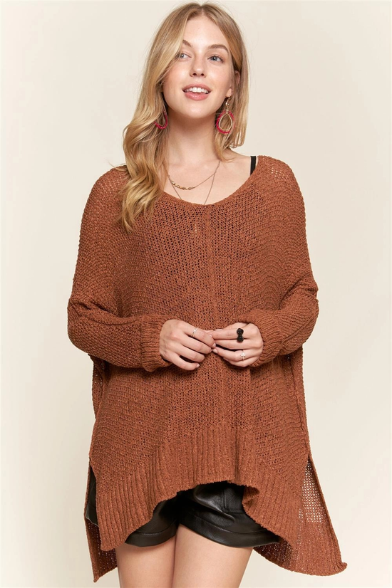 The Sally Sweater in Coco