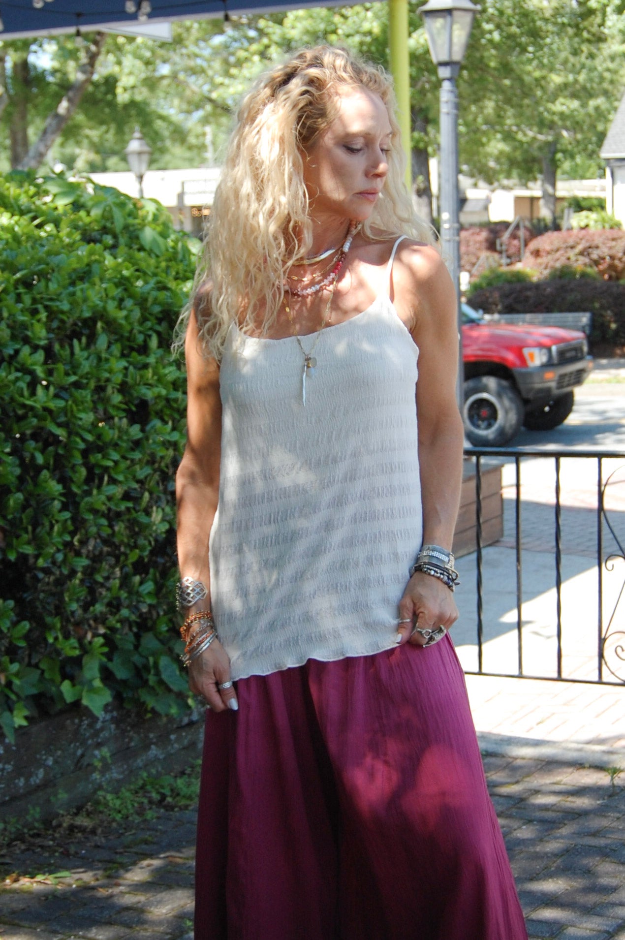 The Ursa Cami in Ecru Cream