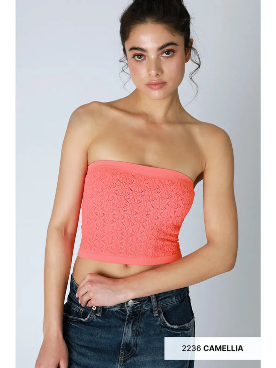 The Odette Tube Top in Camellia