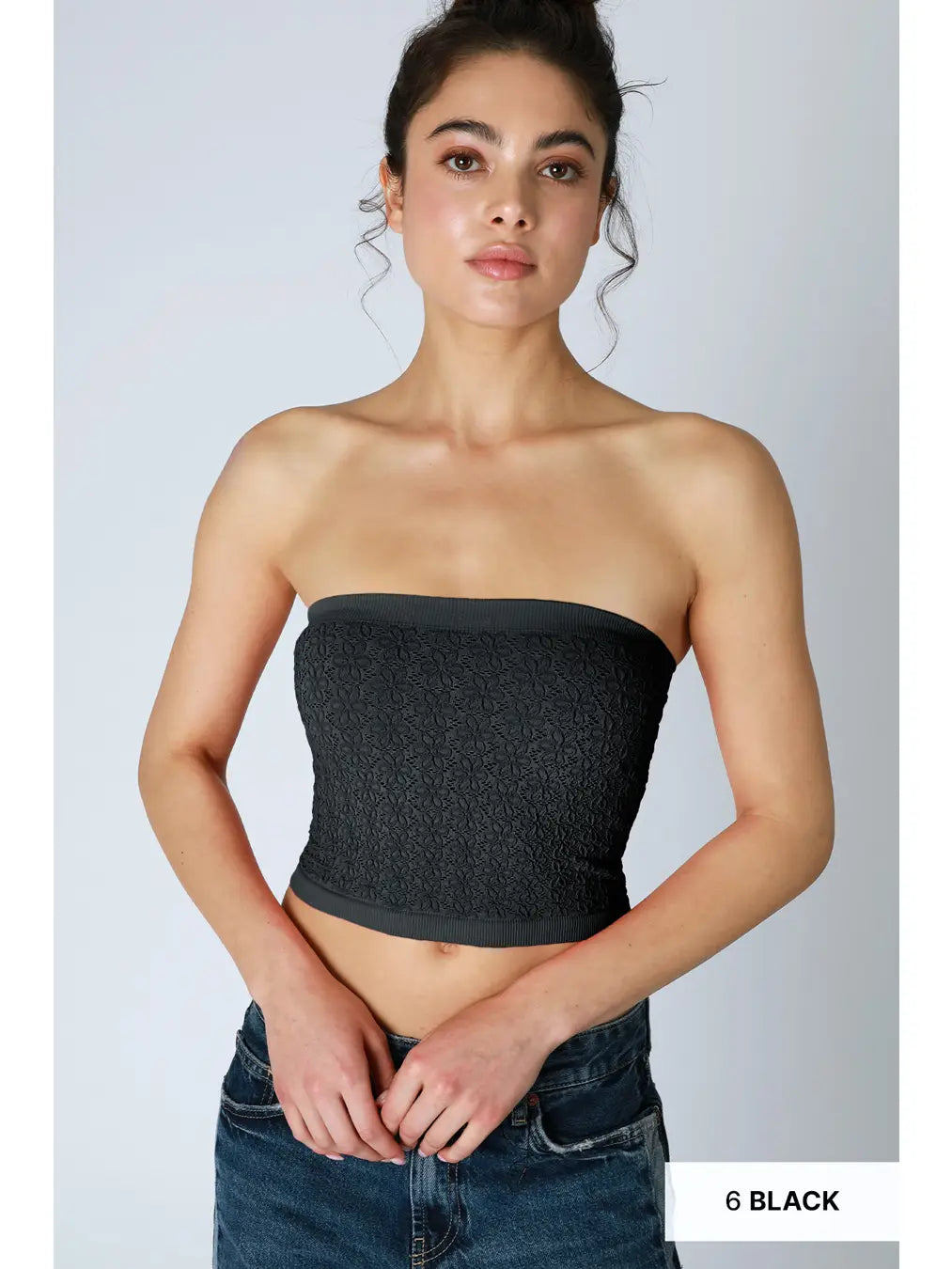 The Odette Tube Top in Black