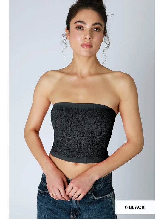 The Odette Tube Top in Black
