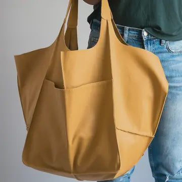 Vintage Tote Bag in Yellow