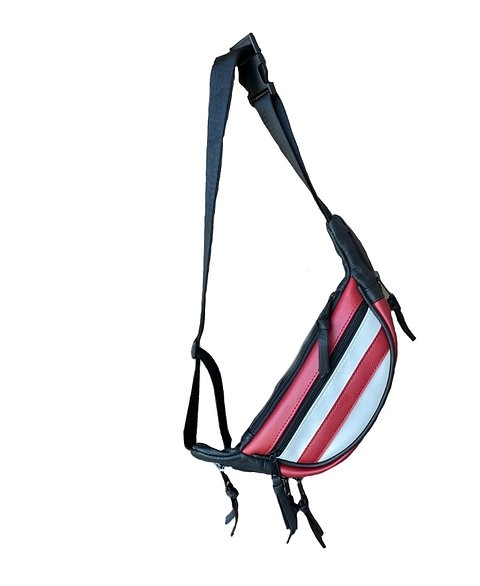 American Flag Cowhide Fanny Pack