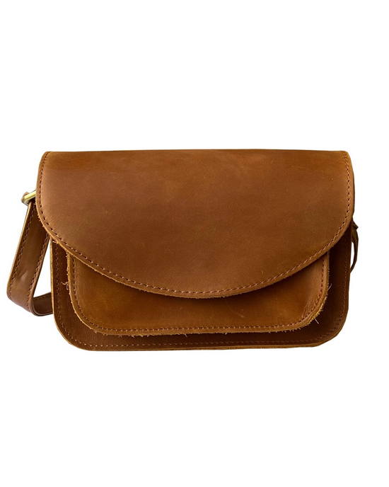 Faye Flap Leather Crossbody