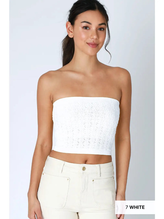 The Odette Tube Top in White