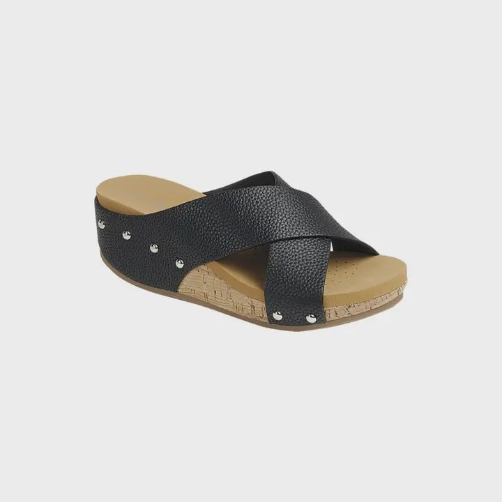 Leather Sandals in Black