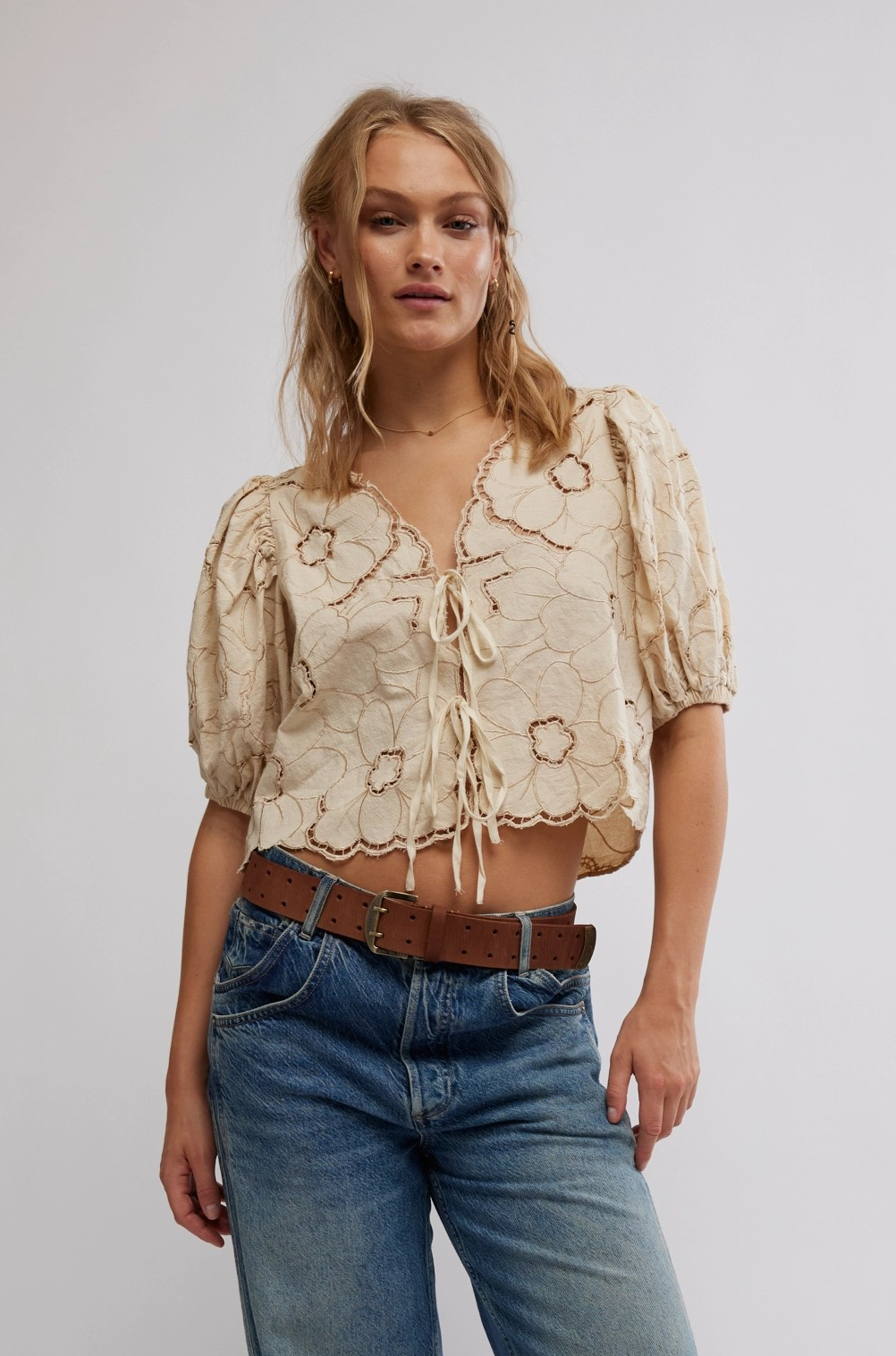 Free People - June Top in Ecru