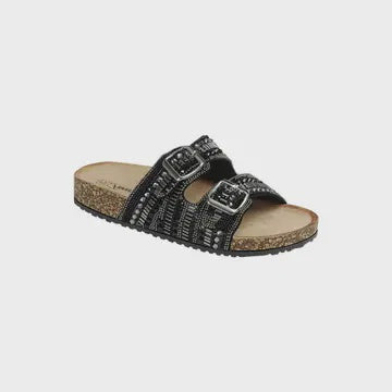 Studded Sandals in Black