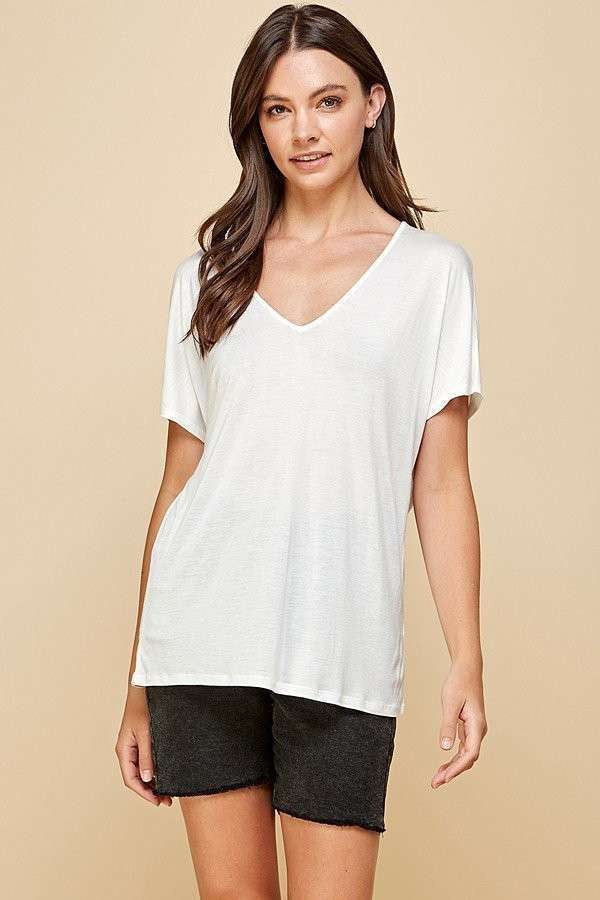The Amalie Top in Soft White