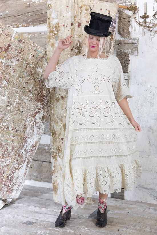 Magnolia Pearl Eyelet Heeren Dress in Moonlight