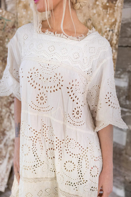 Magnolia Pearl Eyelet Heeren Dress in Moonlight