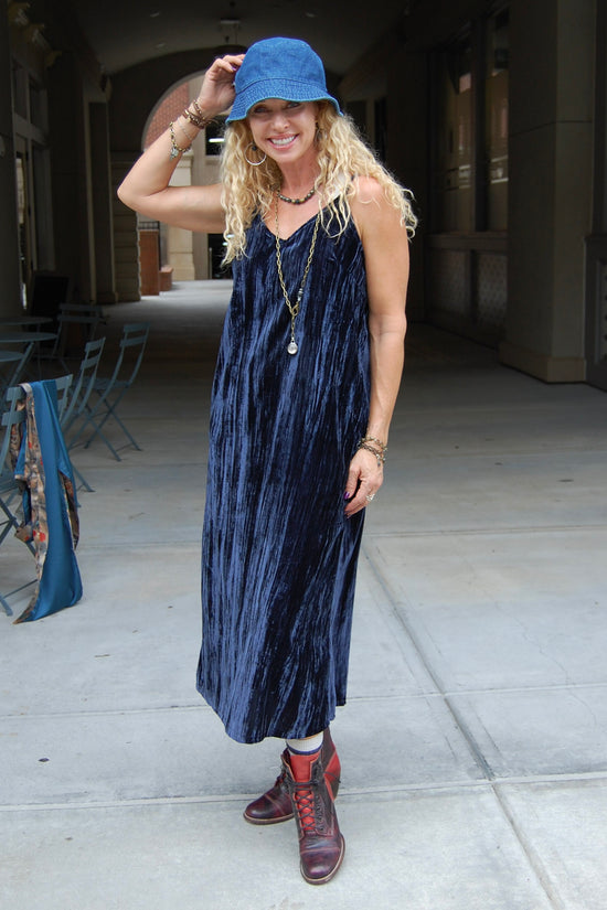 The Sally Slipdress in Navy