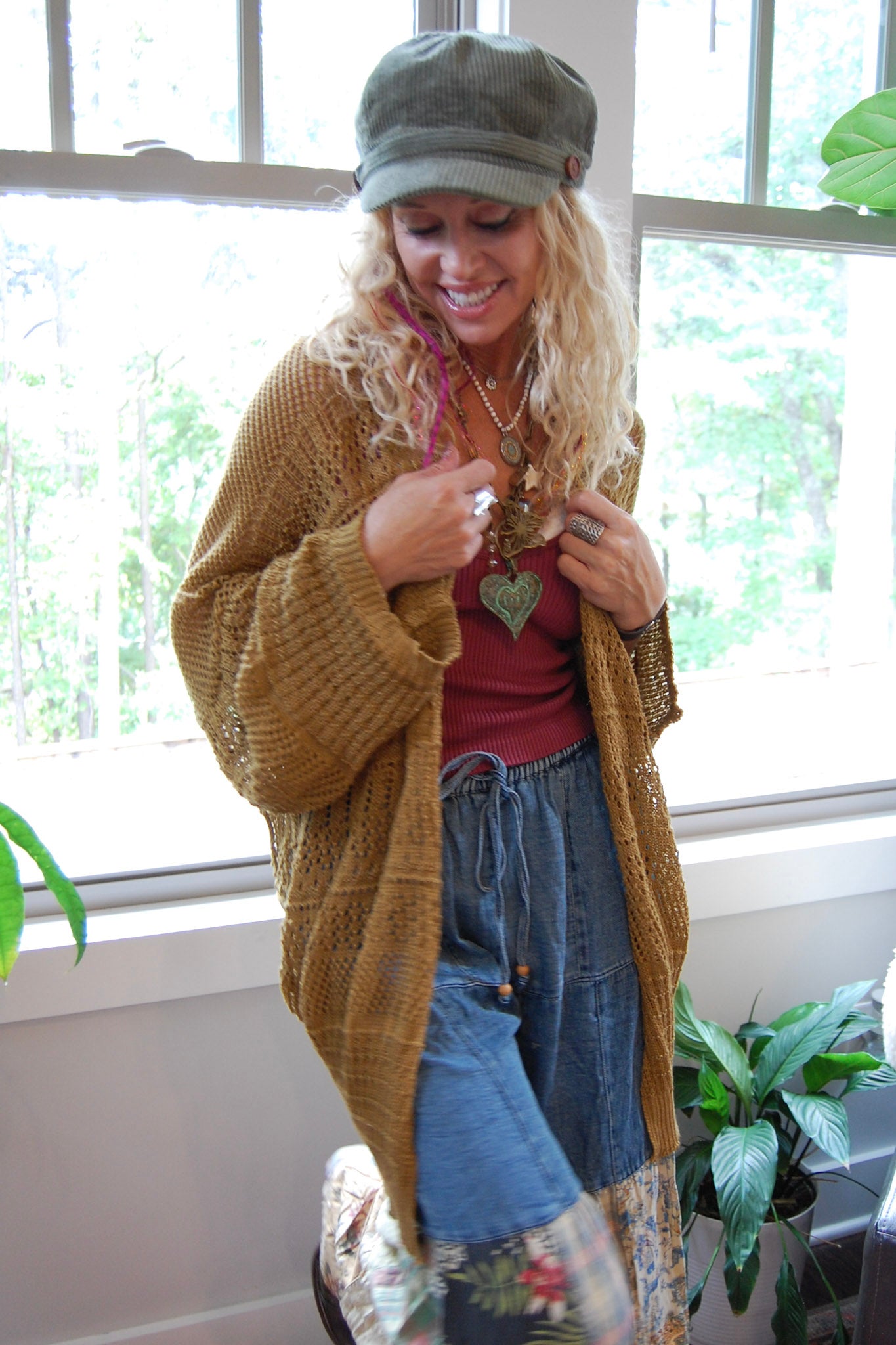 The Simple Throw Cardi in Bronze