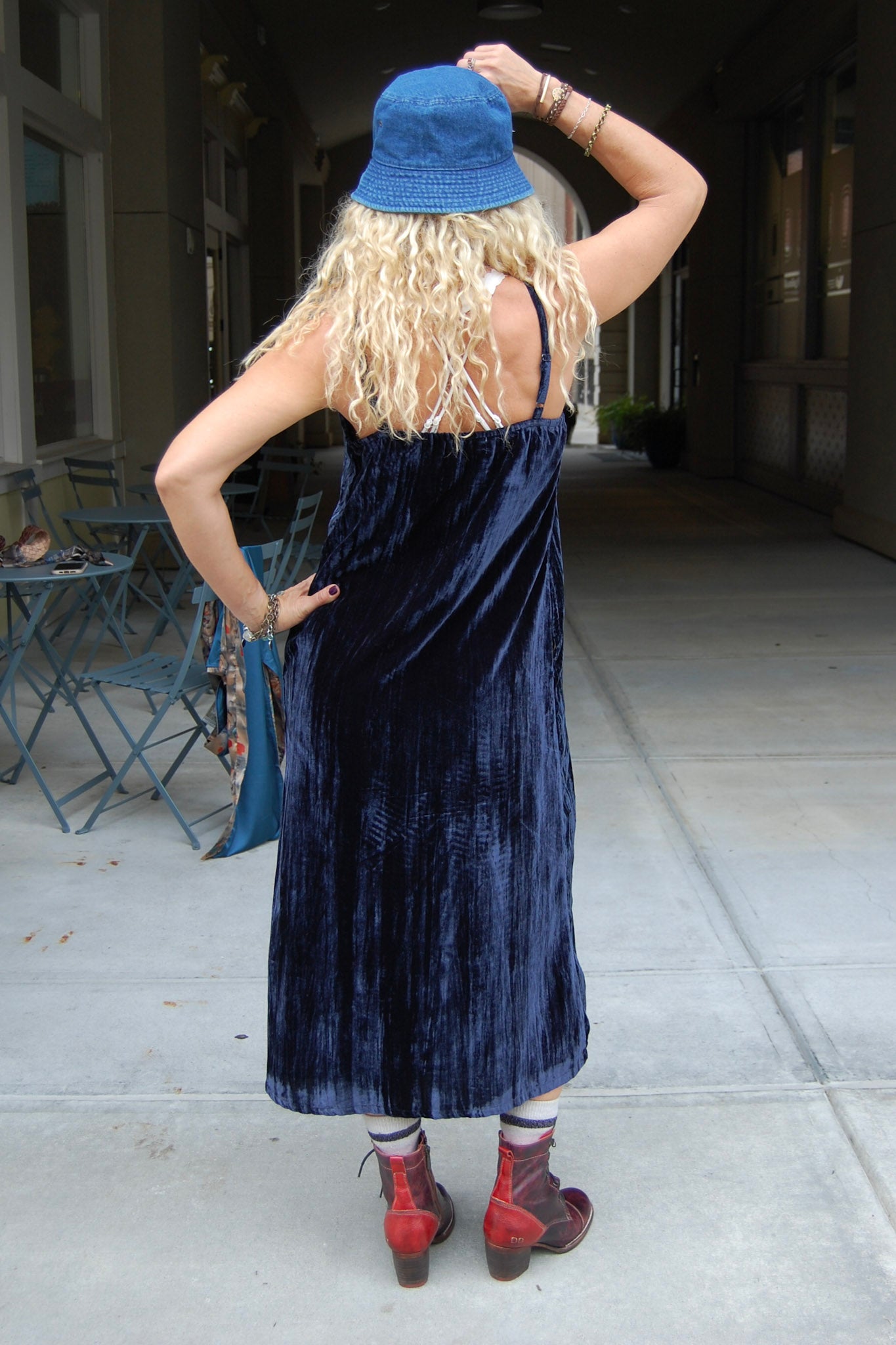 The Sally Slipdress in Navy