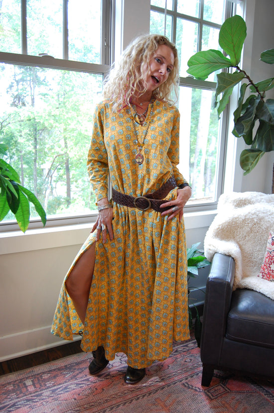 Calypso Dress in Mustard