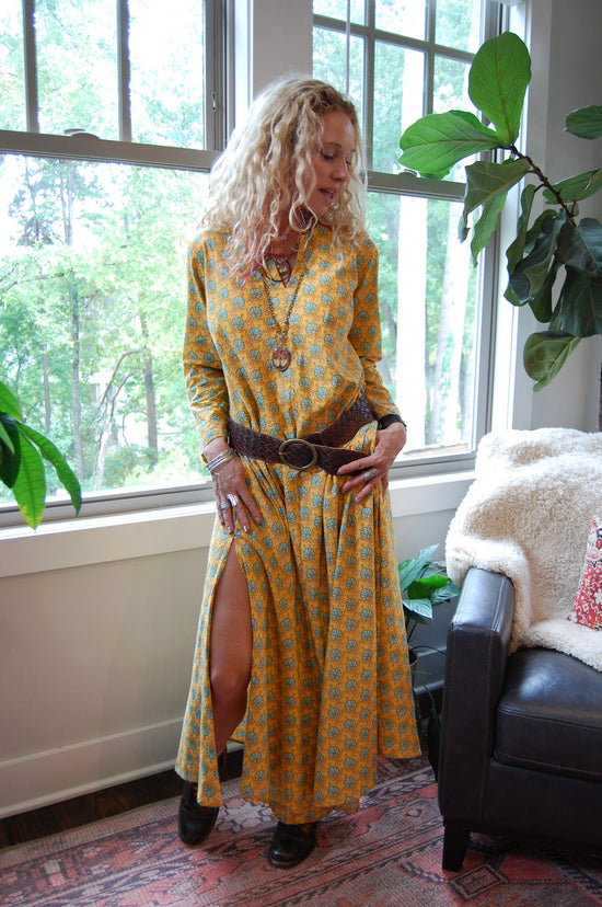 Calypso Dress in Mustard