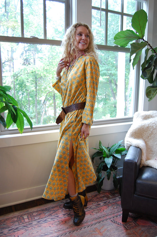 Calypso Dress in Mustard