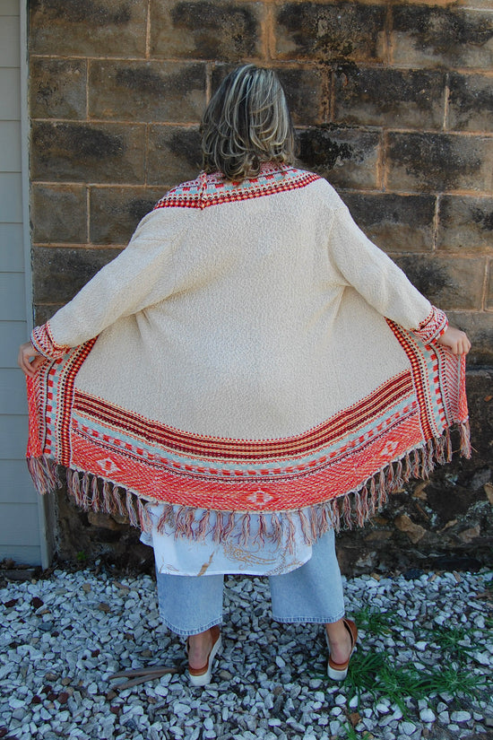 Tammi Tribal Cardigan in Beige