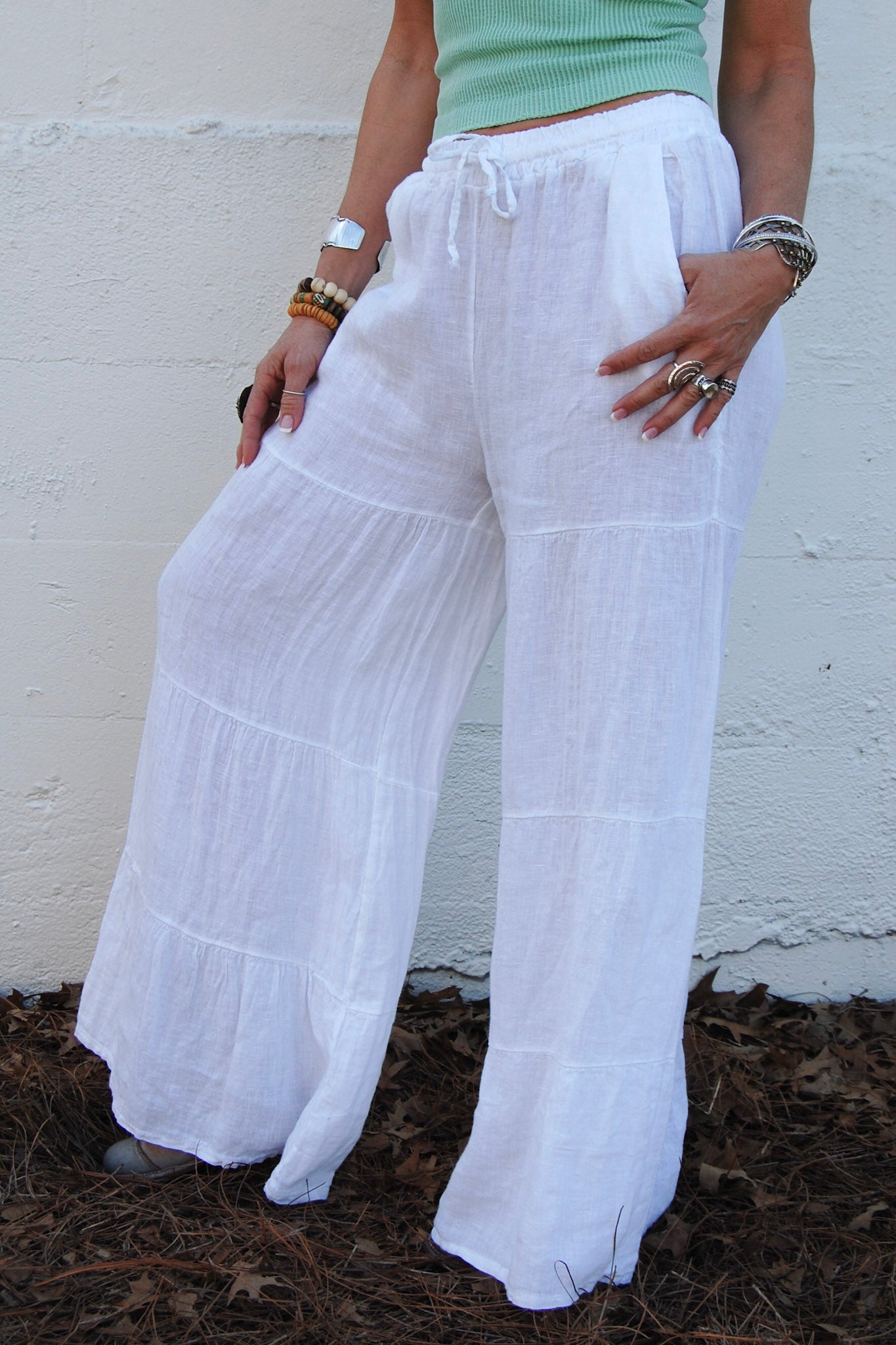 The Nelly Pants in White