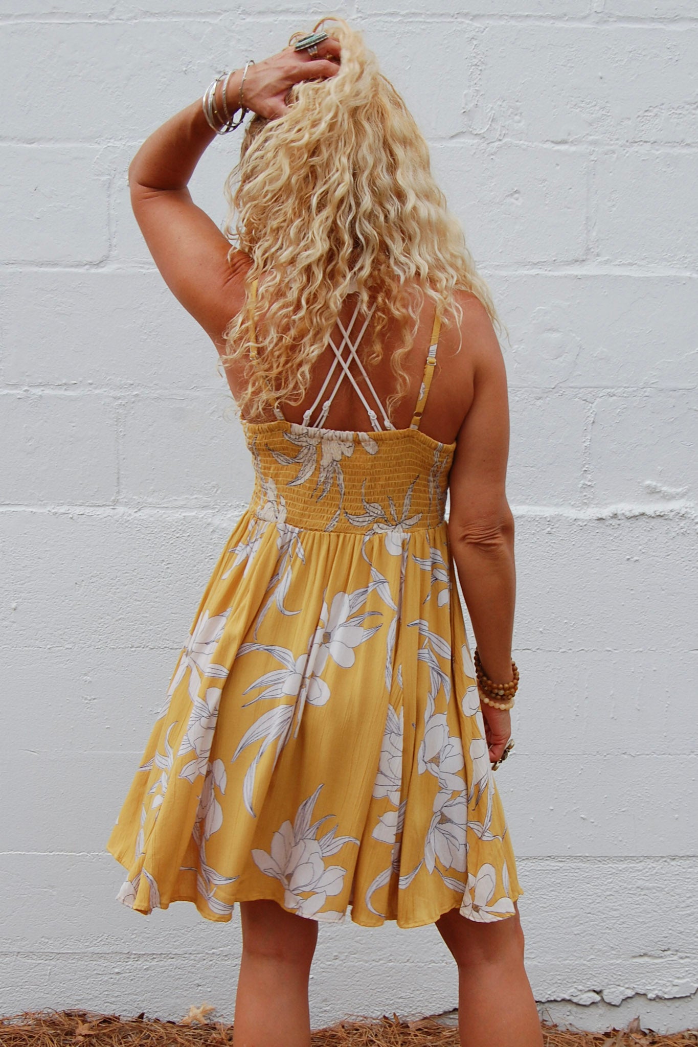 The Shelly Sundress in Yellow