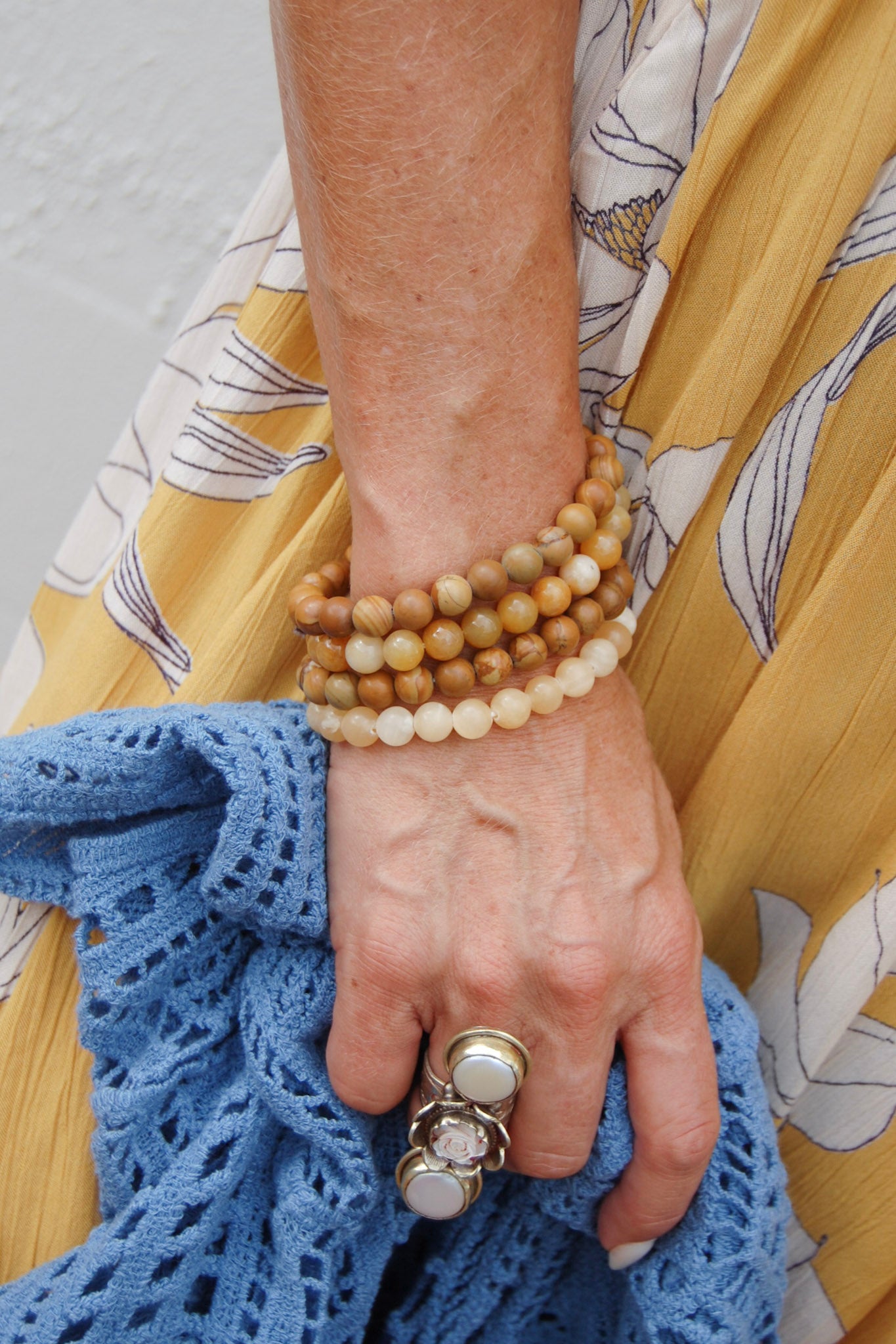 Yellow Aventurine Gemstone Beaded Bracelet