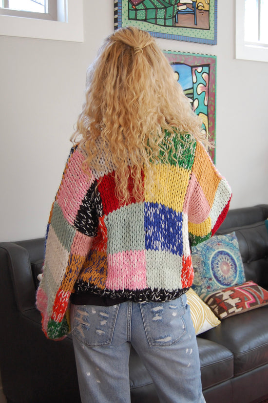 Riley Rainbow Cardigan Sweater in Rainbow