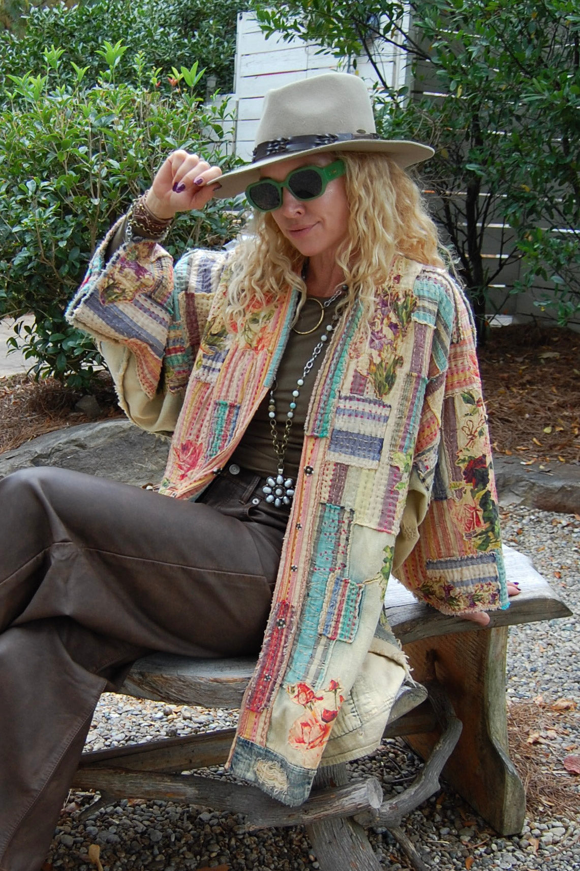 Magnolia Pearl Denim Hippie Kimono in Tulum