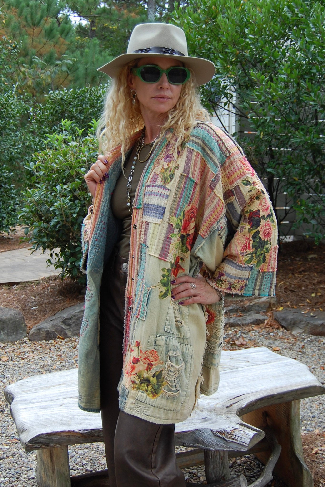 Magnolia Pearl Denim Hippie Kimono in Tulum