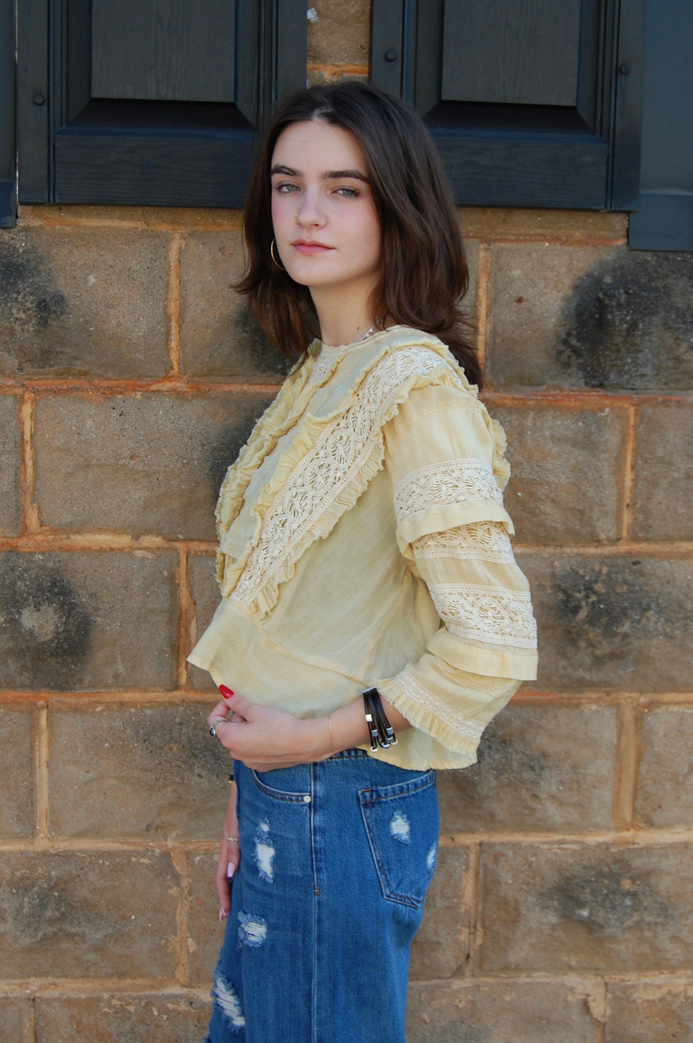 Magnolia Pearl Marburger Blouse in Daffodil