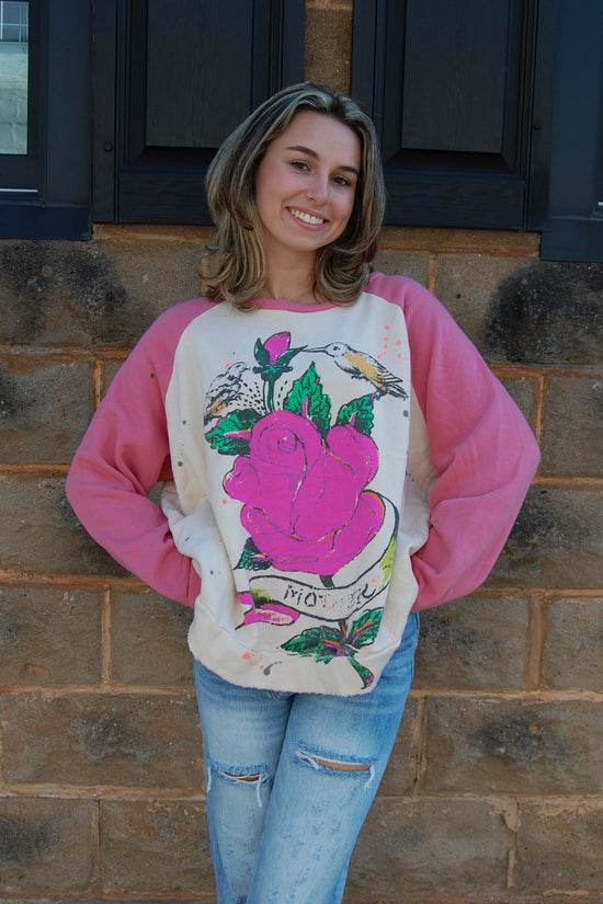 Magnolia Pearl Abbeyrosa Richi Sweatshirt in Petal