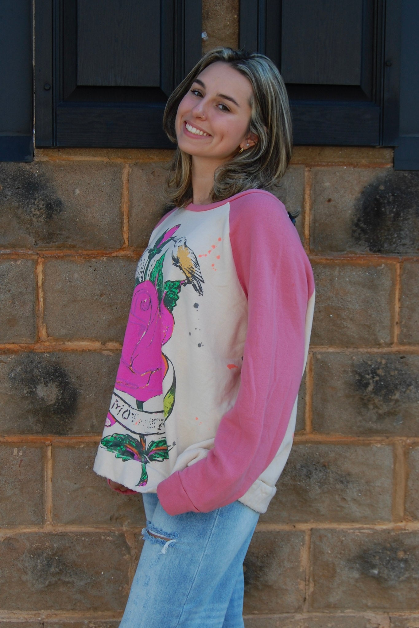 Magnolia Pearl Abbeyrosa Richi Sweatshirt in Petal