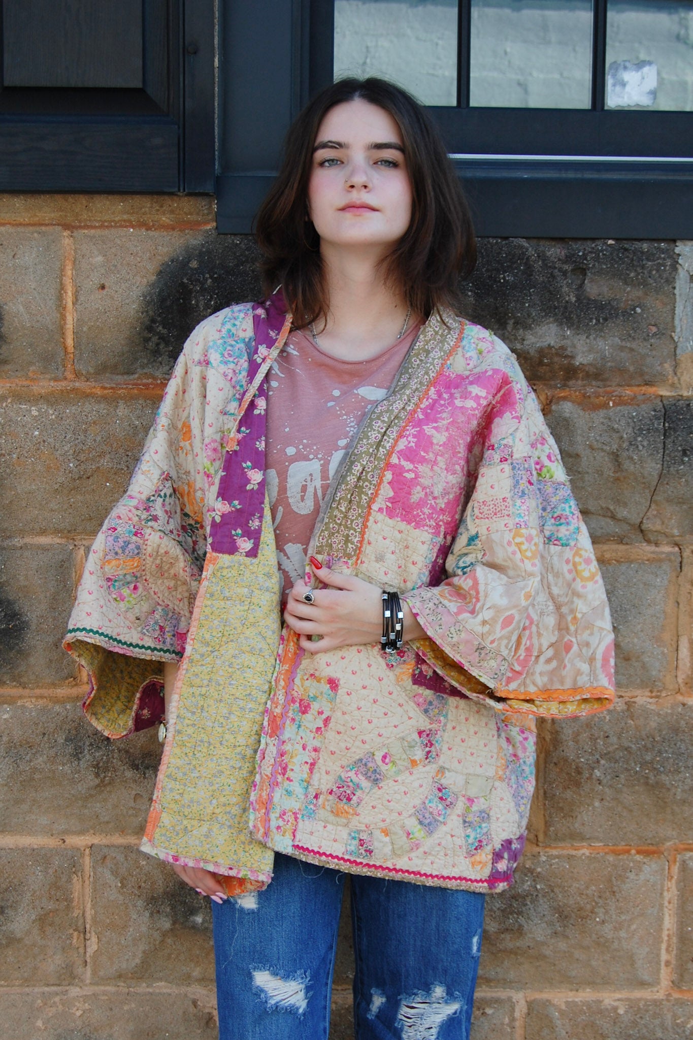 Magnolia Pearl Quiltwork Ainika Kimono in Tropical