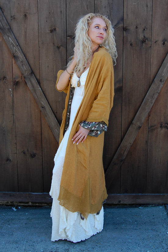 Brandi Cardigan in Gold