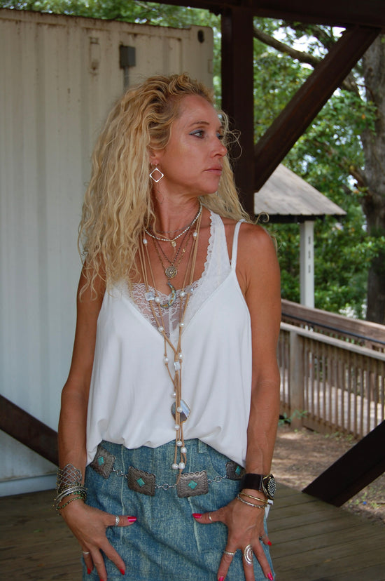 Lucy Lace Camisole in Ivory