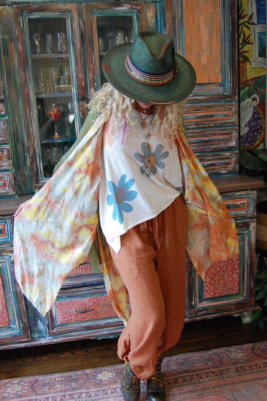 Multi Print Flowy Kimono in Sunnyside