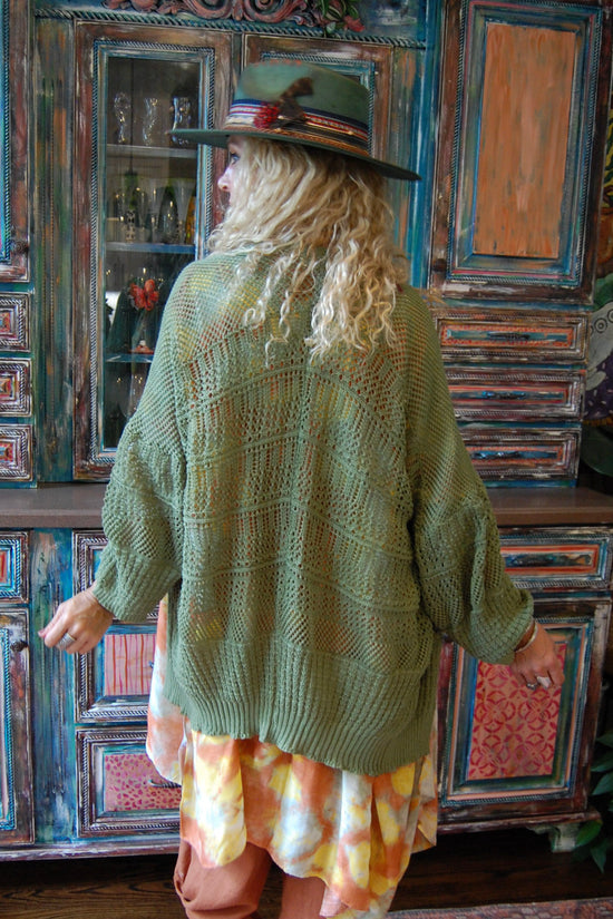 The Simple Throw Cardi in Moss