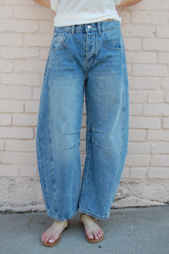 Bellamy Barrel Jeans in Denim