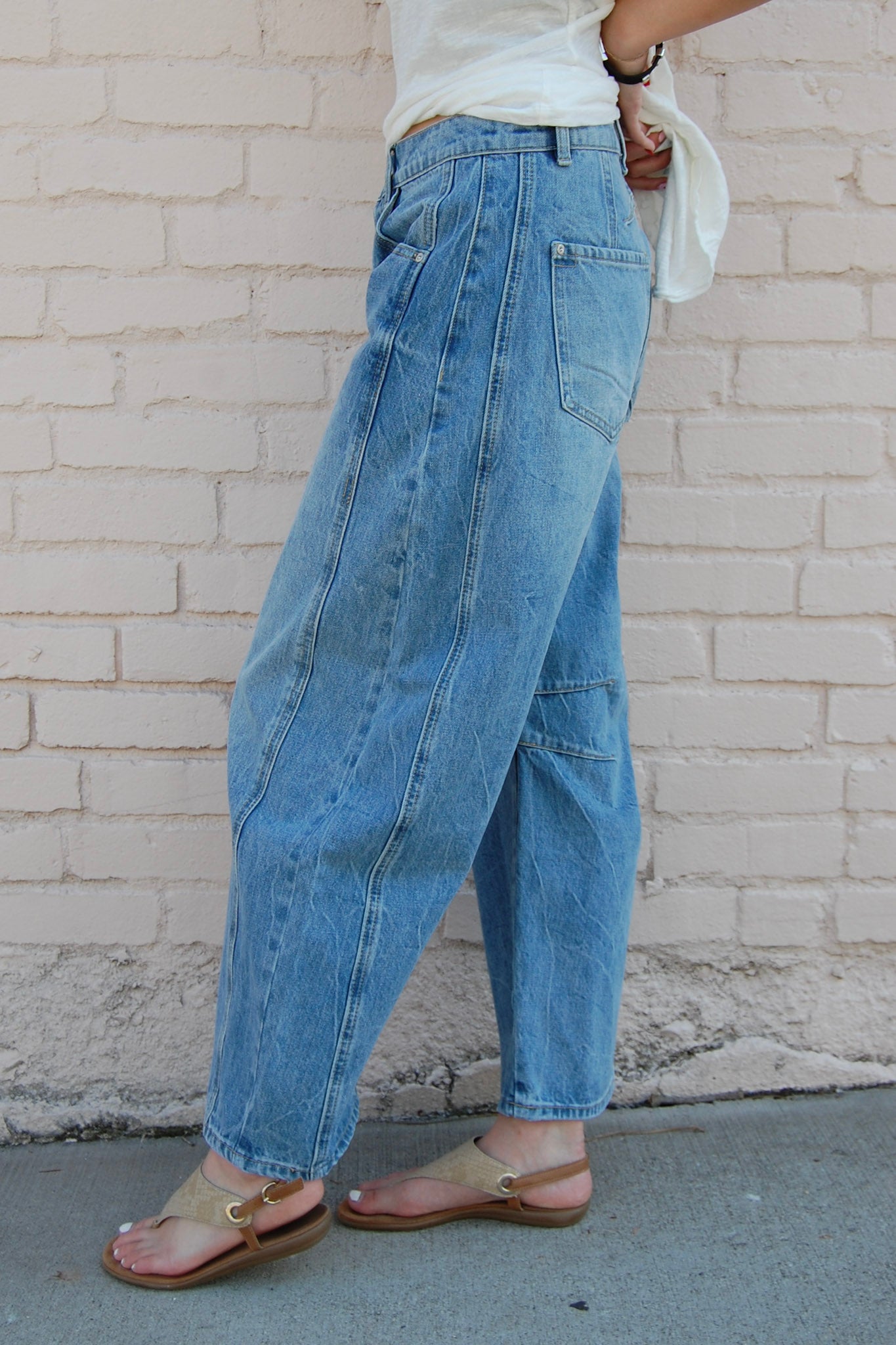 Bellamy Barrel Jeans in Denim