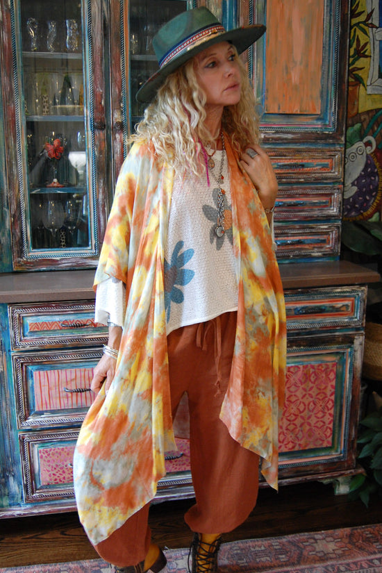 Multi Print Flowy Kimono in Sunnyside