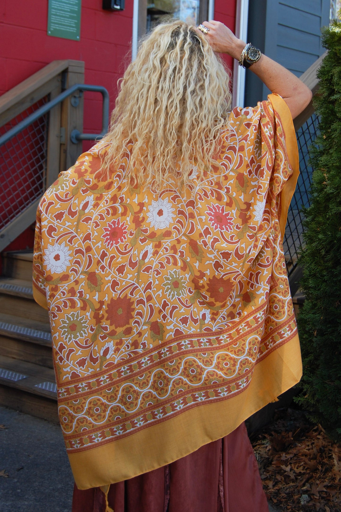 The Touch Of Morrocco Kimono in Mustard