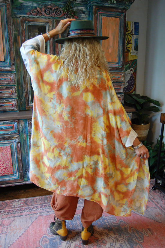 Multi Print Flowy Kimono in Sunnyside