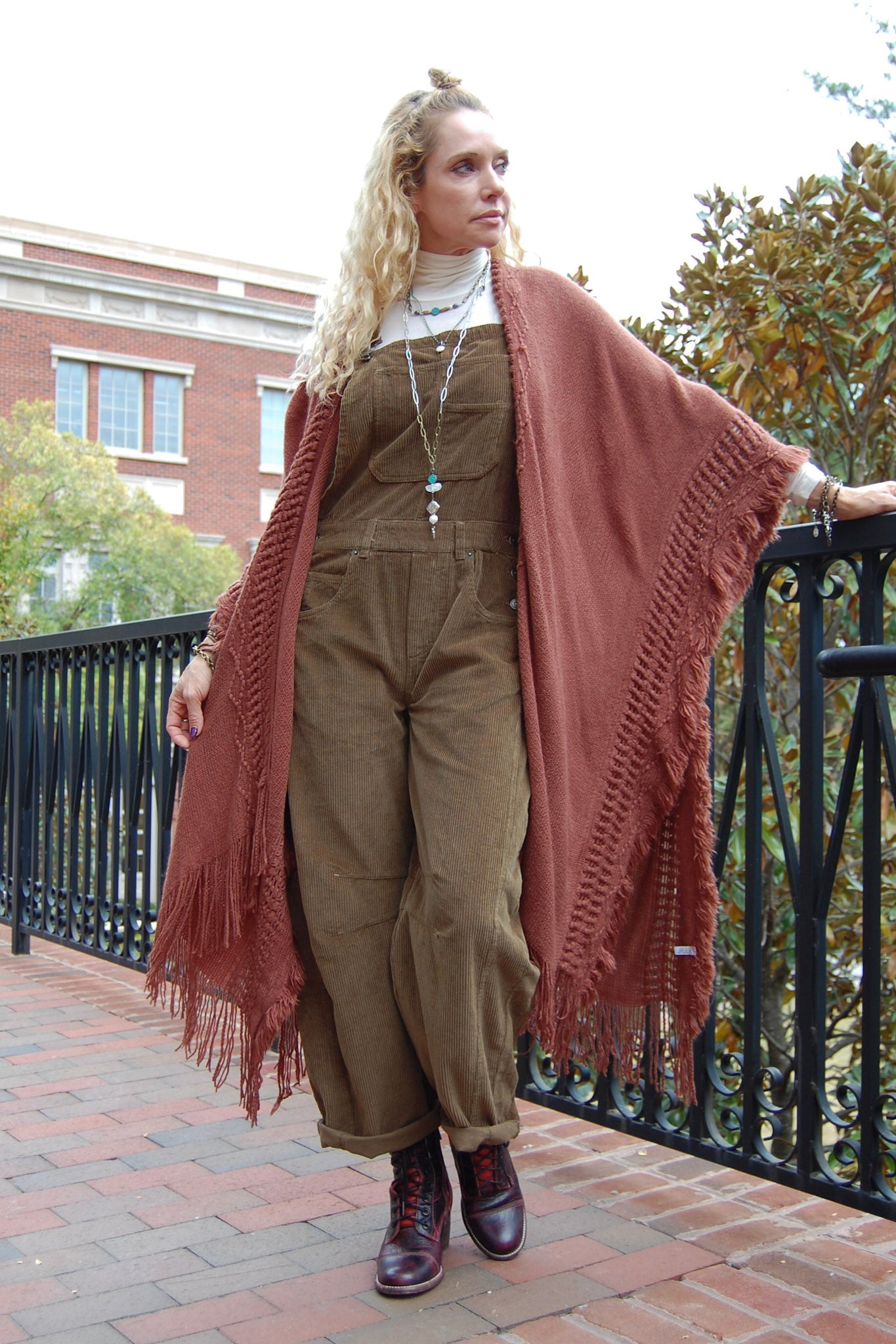 The Julianna Kimono in Rust