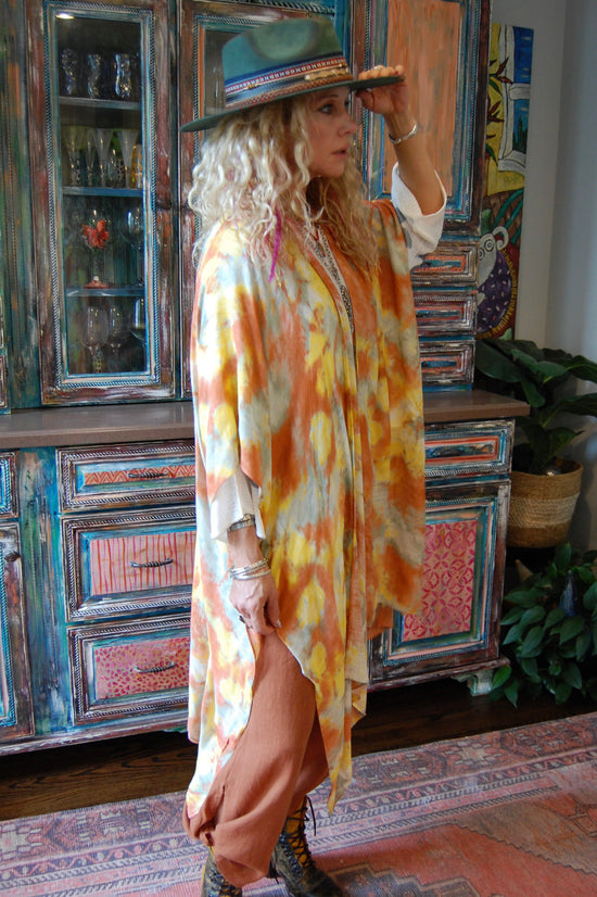 Multi Print Flowy Kimono in Sunnyside