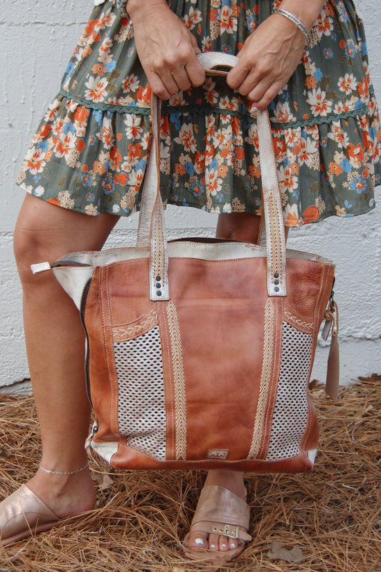 Bed Stu The Amelie Bag in Nectar Lux / Tan Rustic