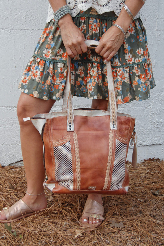 Bed Stu The Amelie Bag in Nectar Lux / Tan Rustic