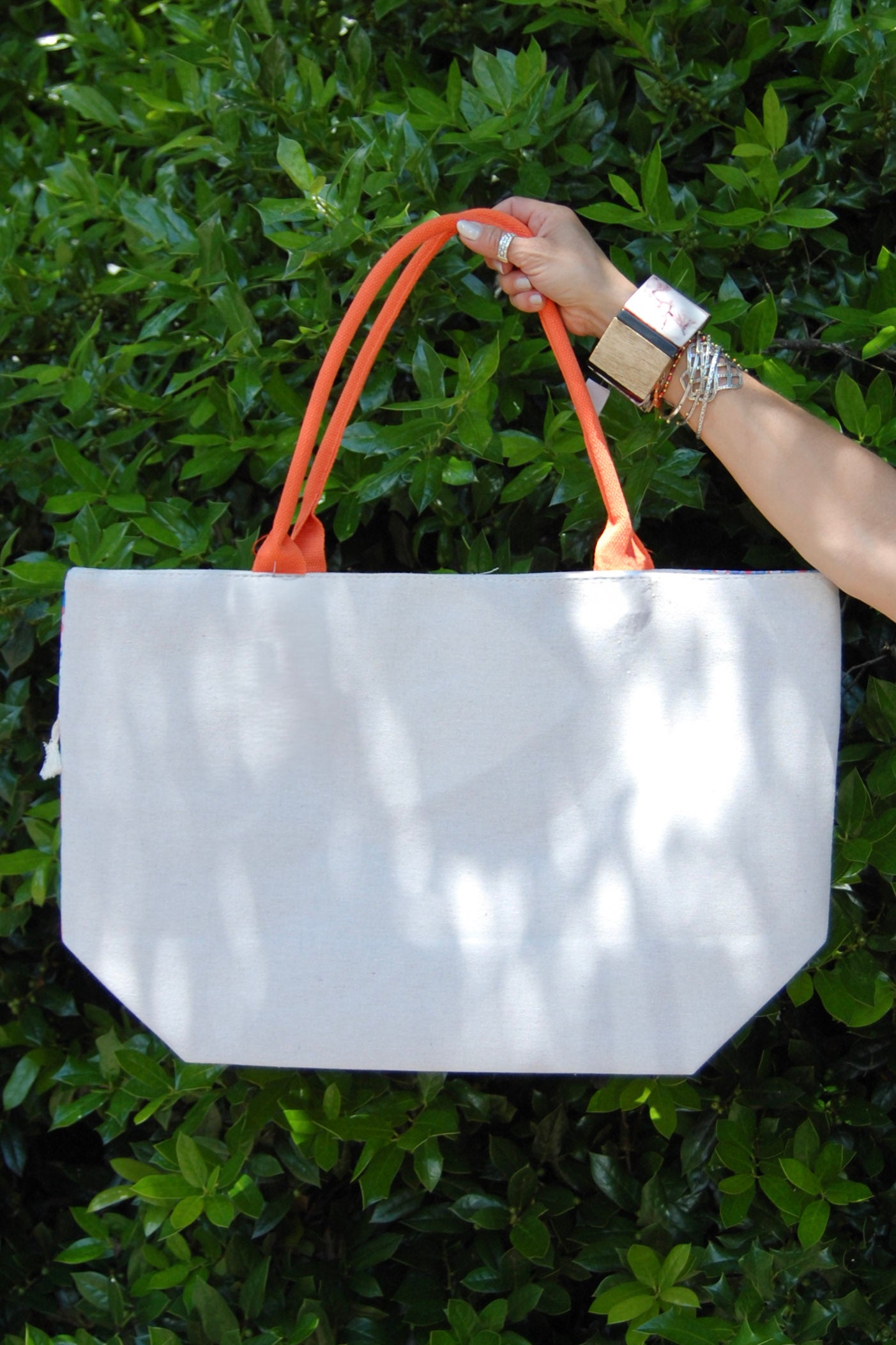 Zig Zag Tote Bag in Multi
