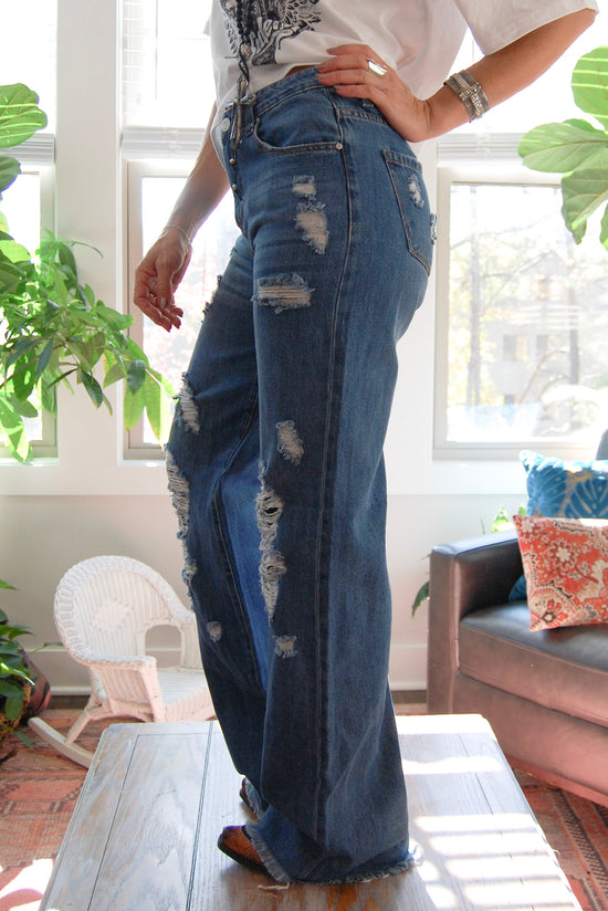 The Danni High Rise Dad Jeans in Medium Wash