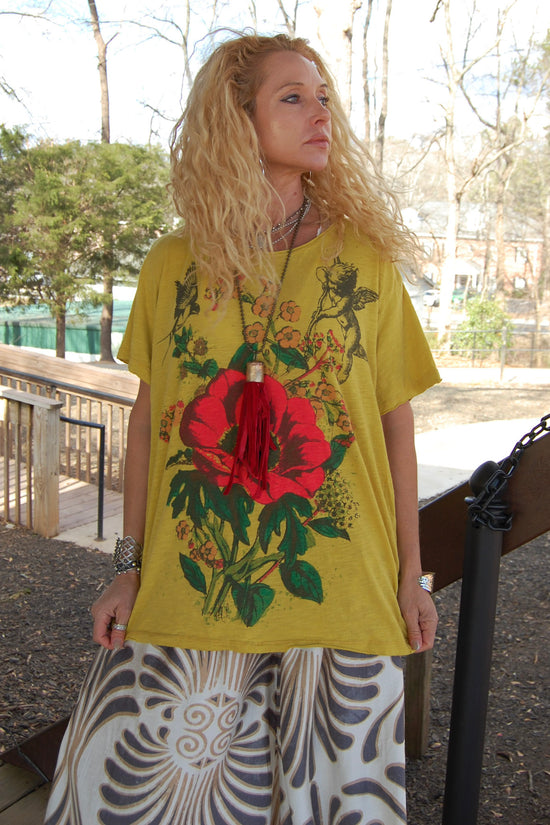 Magnolia Pearl Cherub Poppy Tee in High Visibility