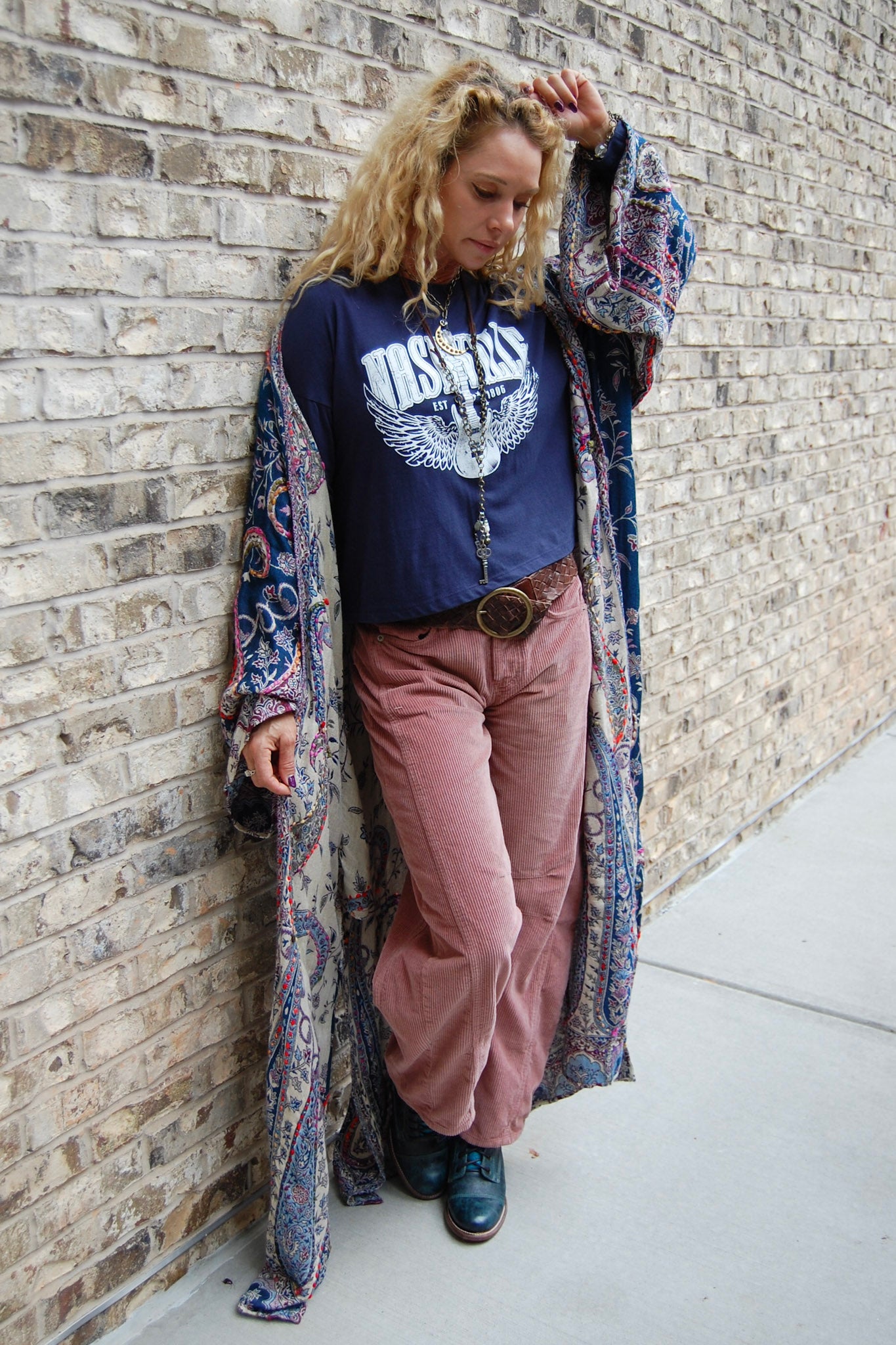 Bohemian Dream Duster in Blue