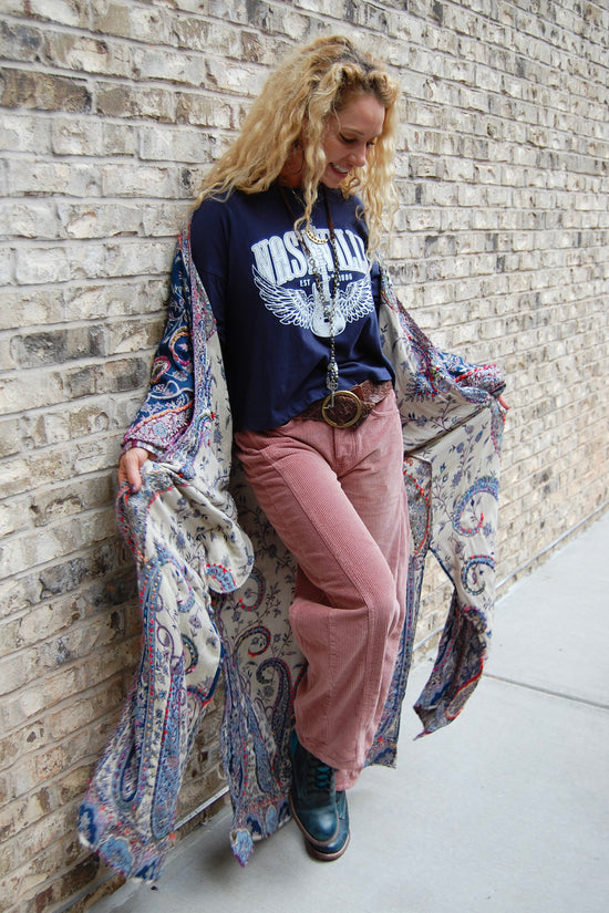 Bohemian Dream Duster in Blue